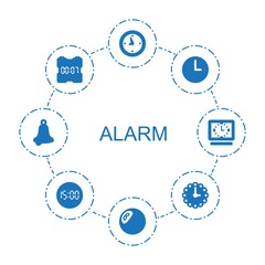 8 alarm icons