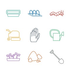 9 garden icons