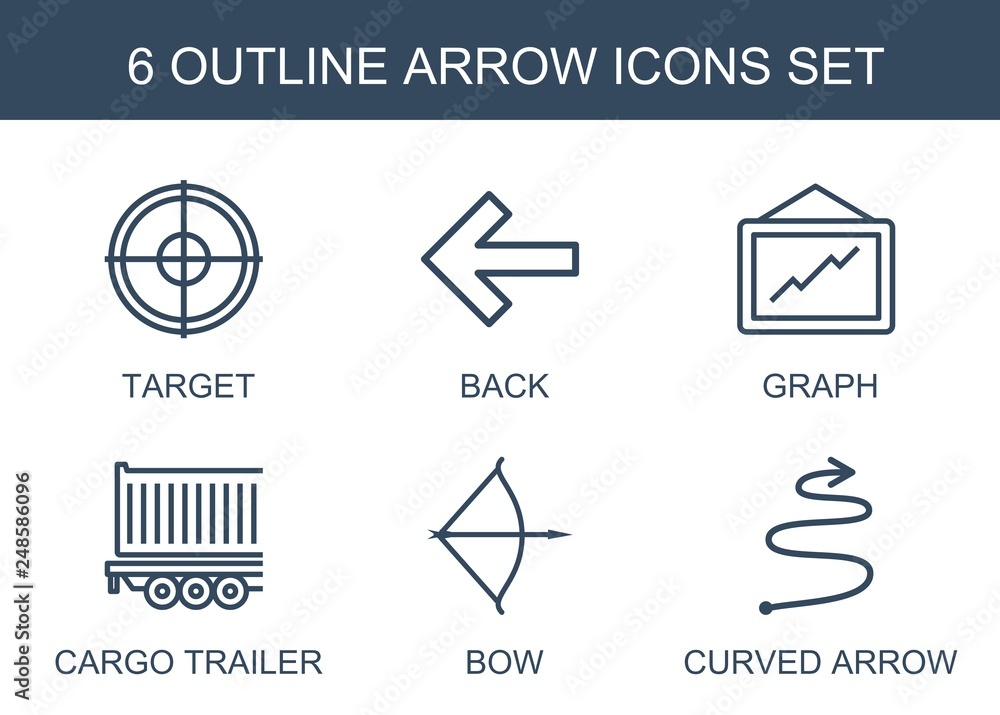 Sticker 6 arrow icons