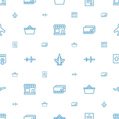 commercial icons pattern seamless white background