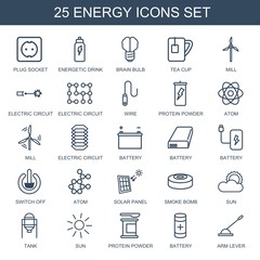 25 energy icons
