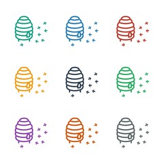 honeycomb icon white background