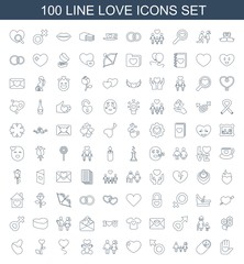 100 love icons