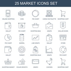 25 market icons