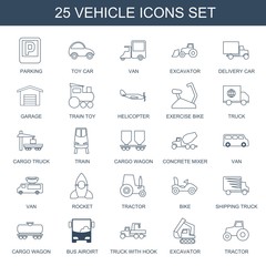 25 vehicle icons