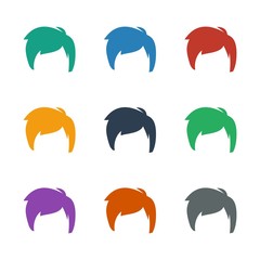 man hairstyle icon white background