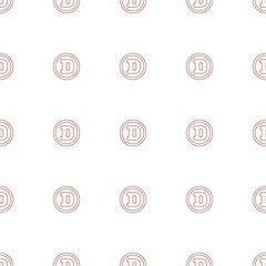 d letter icon pattern seamless white background