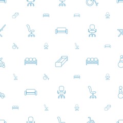 seat icons pattern seamless white background