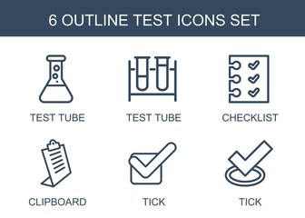 6 test icons