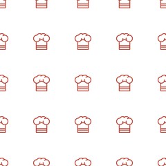chef hat icon pattern seamless white background