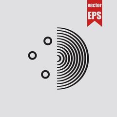 Radar icon.Vector illustration.