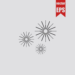 Firework icon.Vector illustration.	