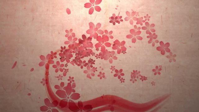 モミジの軌跡_和紙テクスチャ背景_1