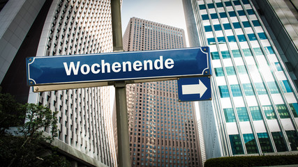 Schild 375 - Wochenende