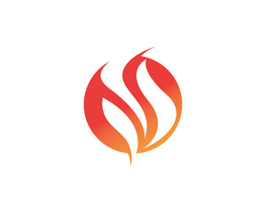 Obraz premium Fire flame Logo Template vector icon Oil, gas and energy logo