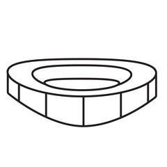 Abstract Cartoon stadium