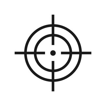seo target. minimal thin line web icon. simple vector illustration outline. concept for infographic, website or app.