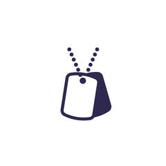 Fototapeta premium military dog tags icon