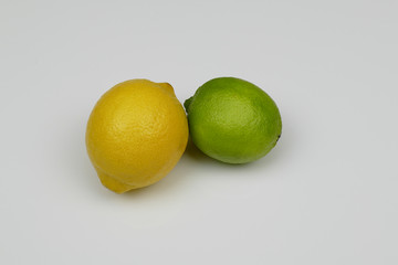 fresh lemon and lime