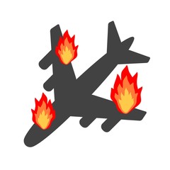 Fototapeta premium 飛行機事故