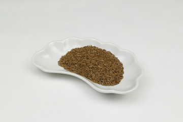 Caraway spice isolated on white background