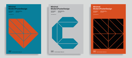 Design templates with simple geometric shapes.