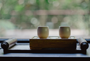 Chinese tea ceremony. room Chinese tea ceremony