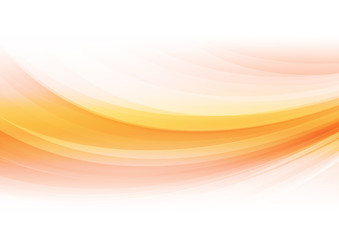 Orange curved abstract background