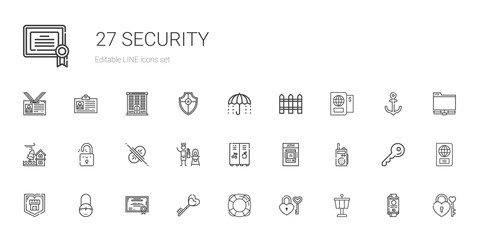 security icons set