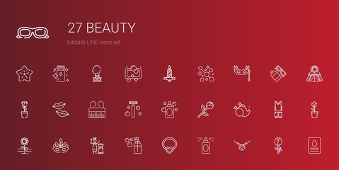 beauty icons set