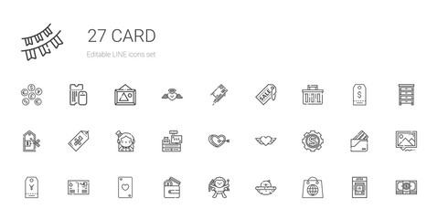 card icons set