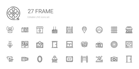 frame icons set
