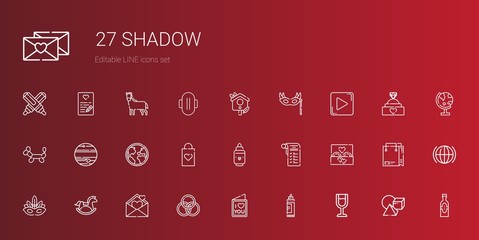 shadow icons set