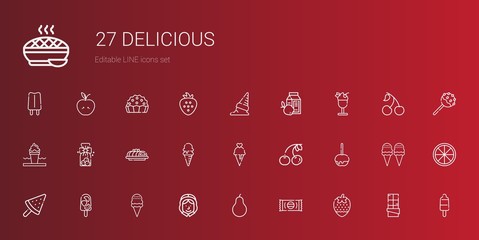delicious icons set