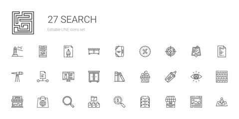 search icons set