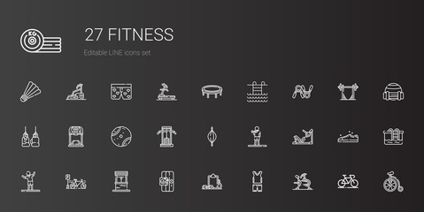 Fototapeta na wymiar fitness icons set