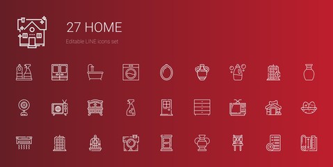 home icons set