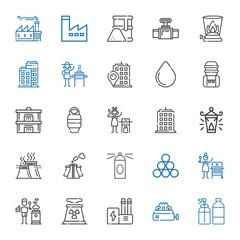 gas icons set