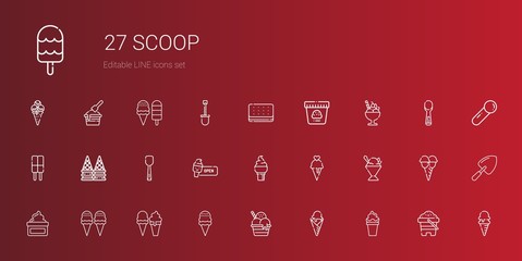 scoop icons set