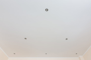 Suspended ceiling plasterboard with built-in lights