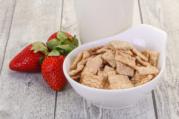 Wheat flakes for breakfast