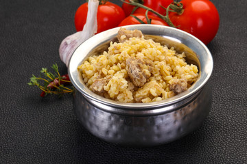 Bulgur with meat