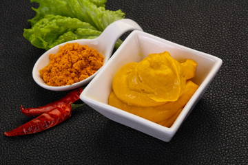 Curry sauce in the bowl