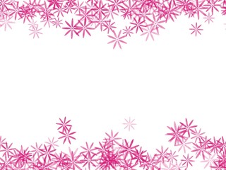 abstract floral background with snowflakes