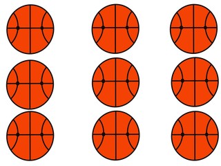 Obraz premium basketball on a white background