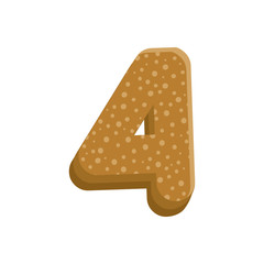 cookie / biscuit  letter illustration ( 4 )