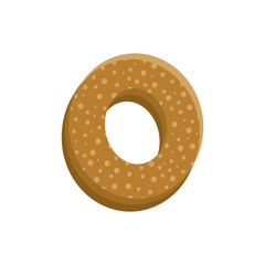 cookie / biscuit  letter illustration ( 0 )
