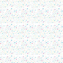 Abstract background with multicolored confetti festive. blue circle