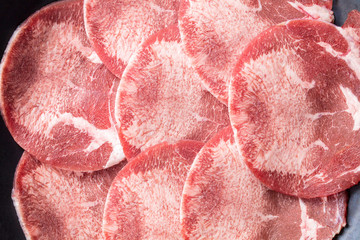 焼肉のうすい美味しそうな牛タンの写真