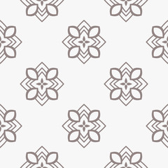 Geometric Pattern. Seamless Texture Grey Color Background. Vector illustration